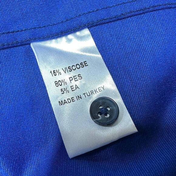 Jeff NWT Midwood Long Sleeve Button Down Shirt Denim Blue Size M Style JJ1020 - Picture 8 of 11